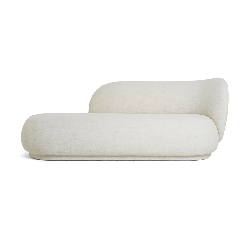 Rico divan Chaiselongue bouclé rechts Offwhite de Ferm Living – photo du produit