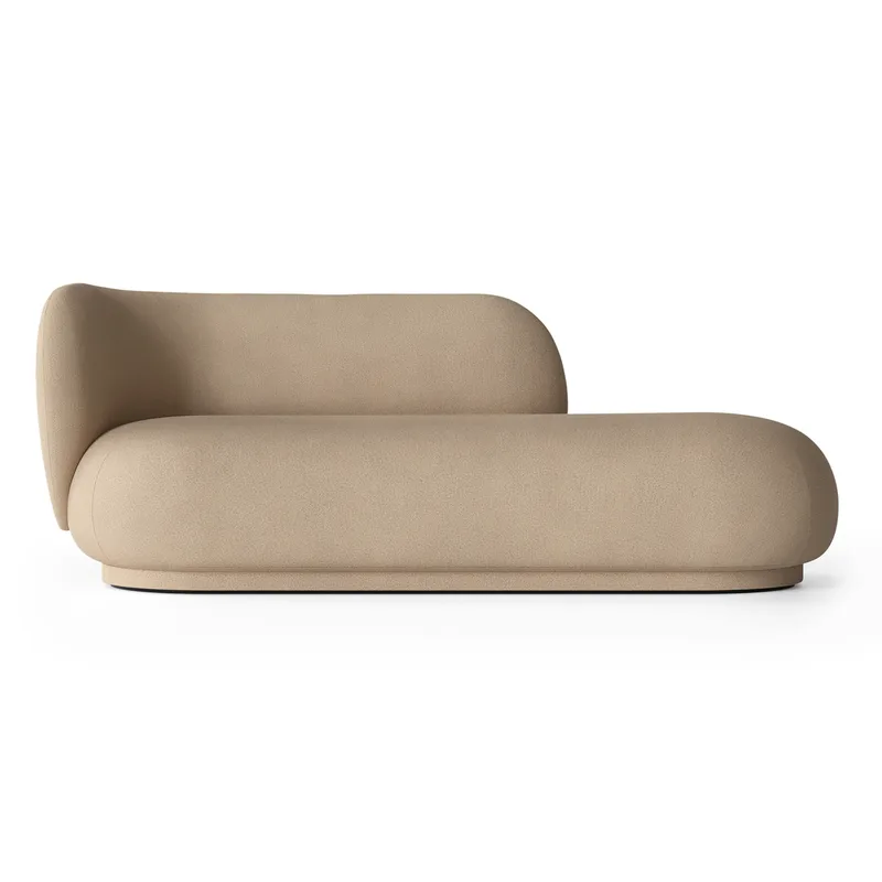 Rico divan Chaiselongue links Brushed sand by Ferm Living – product photo