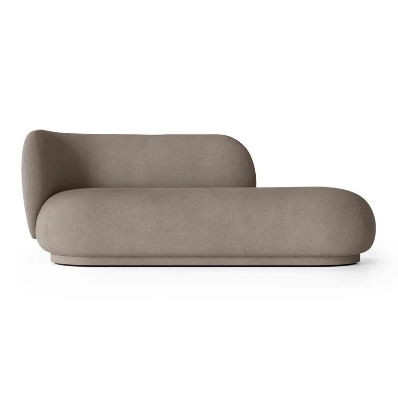Rico divan Chaiselongue links Brushed warm grey fra Ferm Living – produktbillede