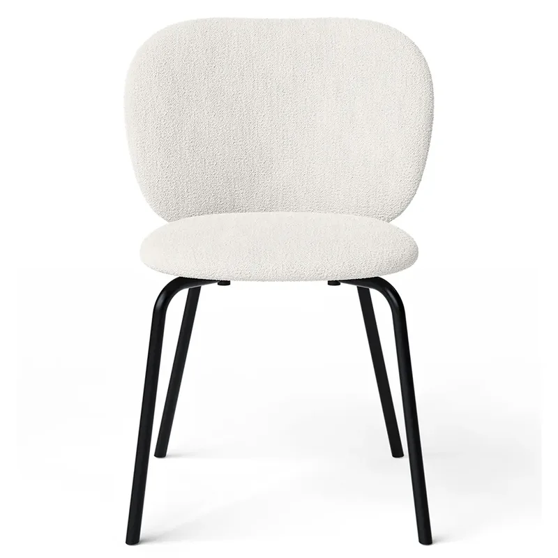 Rico Esszimmerstuhl Black Bouclé - Off-white fra Ferm Living – produktbillede