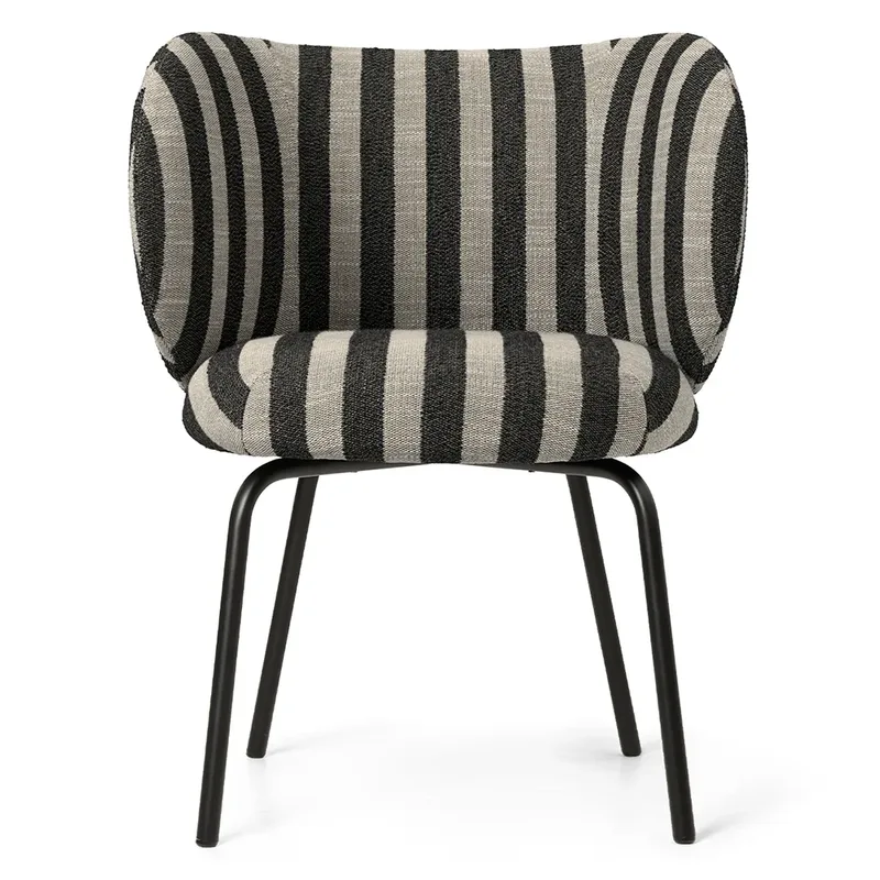 Rico Esszimmerstuhl Black Louisiana - Sand/Black von Ferm Living – Produktfoto