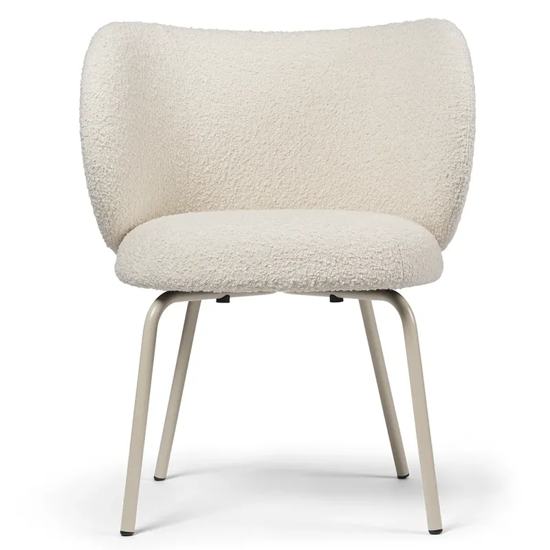Rico Esszimmerstuhl Cashmere Nordic Bouclé - Off-white von Ferm Living – Produktfoto