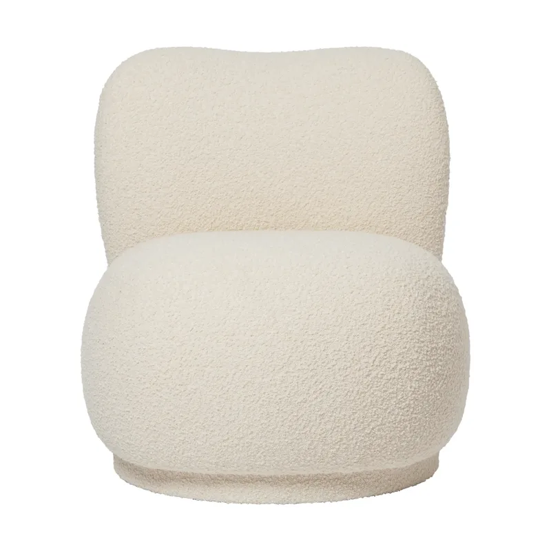Rico Lounge Chair Piccolo Sessel Nordic Bouclé-Off-white fra Ferm Living – produktbillede