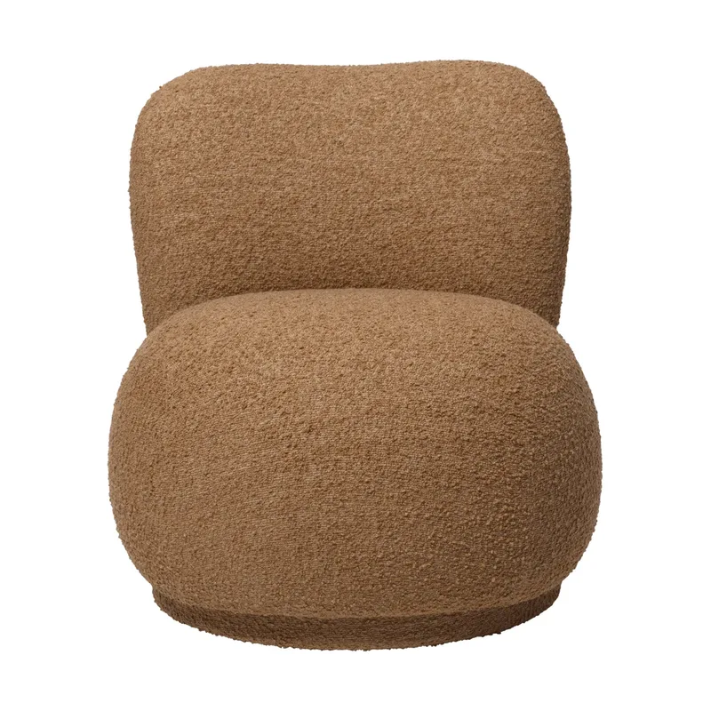 Rico lounge chair raw bouclé piccolo Sessel Tan by Ferm Living – product photo
