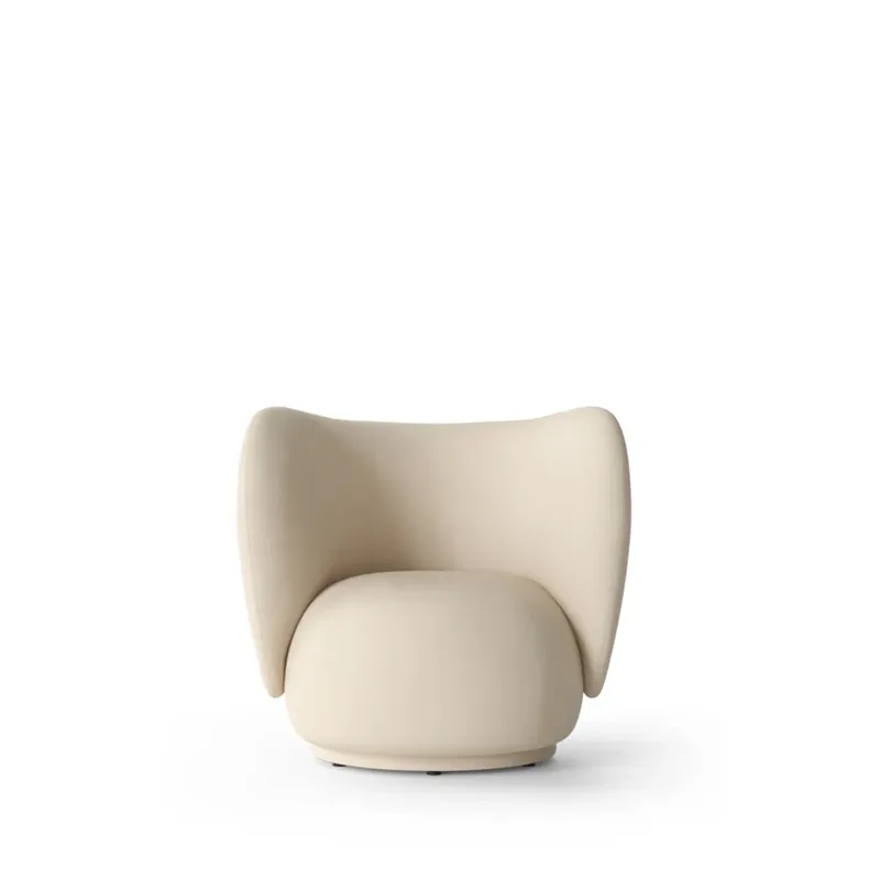 Rico lounge chair Sessel Offwhite, brushed fra Ferm Living – produktbillede