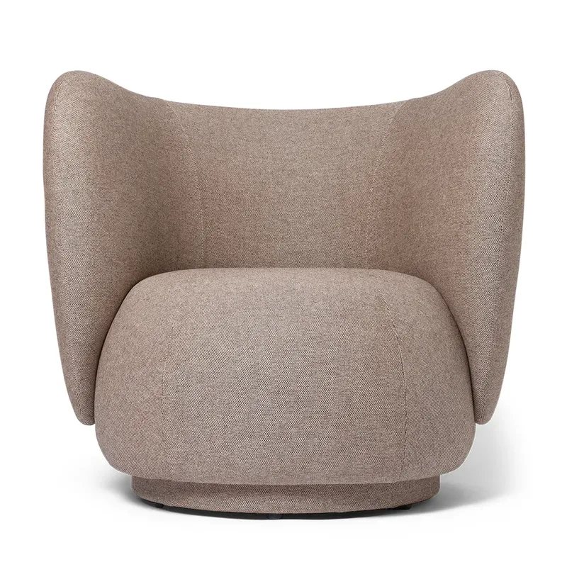 Rico Lounge sessel Main Line Flax - Coffee von Ferm Living – Produktfoto