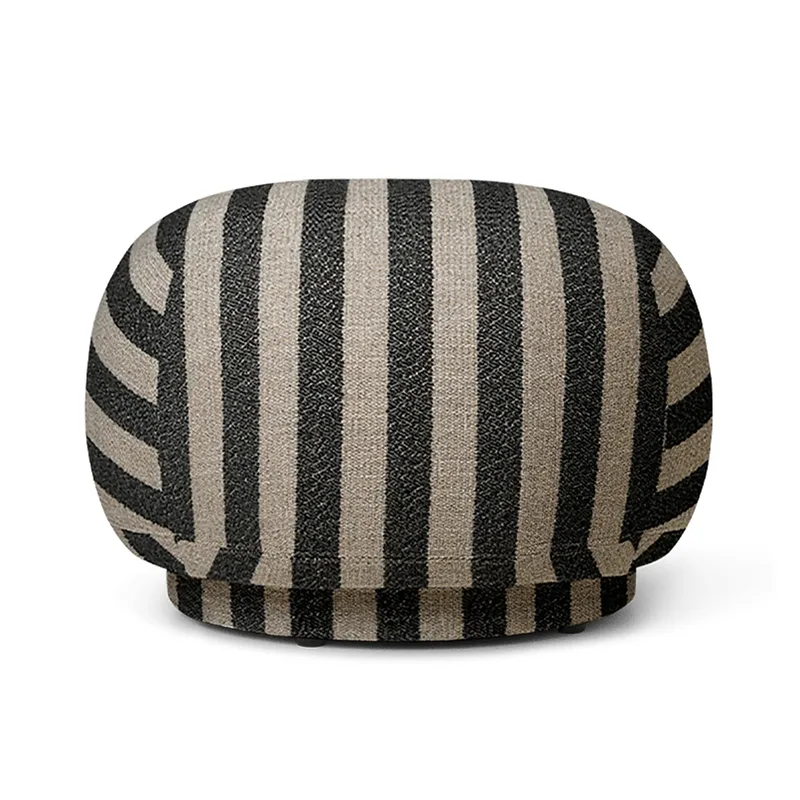 Rico pouf Sitzkissen Louisiana sand black von Ferm Living – Produktfoto