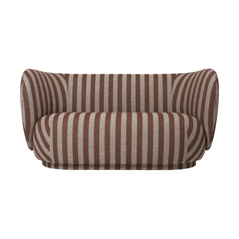 Rico Sofa 2-Sitzer Louisiana, Sand-chocolate von Ferm Living – Produktfoto