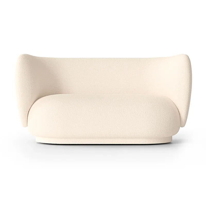Rico Sofa bouclé 2-Sitzer Bouclé offwhite von Ferm Living – Produktfoto