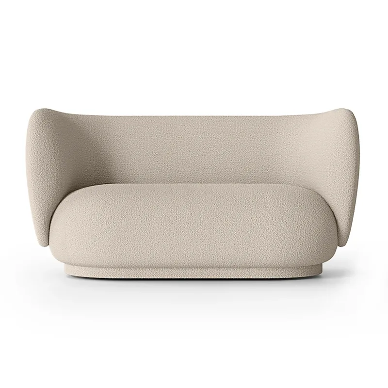 Rico Sofa bouclé 2-Sitzer Wool bouclé natural von Ferm Living – Produktfoto