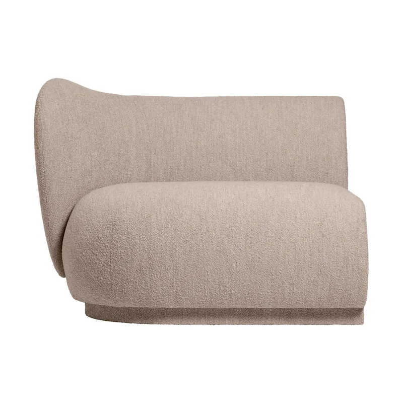 Rico Sofa-Modul Armrest L Soft Bouclé Natural von Ferm Living – Produktfoto