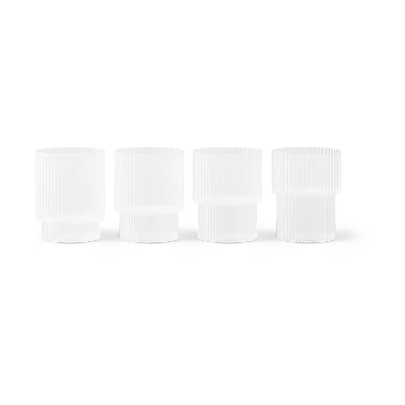 Ripple Glas small 6cl 4er Pack Frosted de Ferm Living – photo du produit