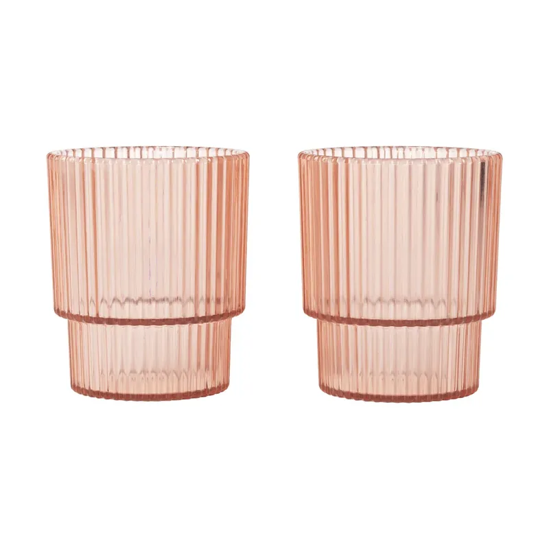 Ripple Kinder-Glas Blush, 2-teilig von Ferm Living – Produktfoto