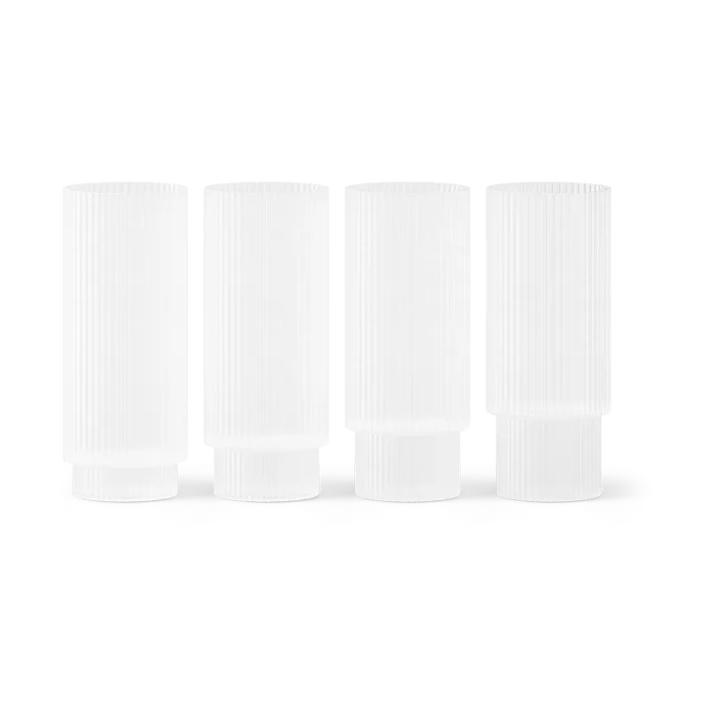 Ripple Longdrink-Glas 4er Pack Frosted by Ferm Living – product photo