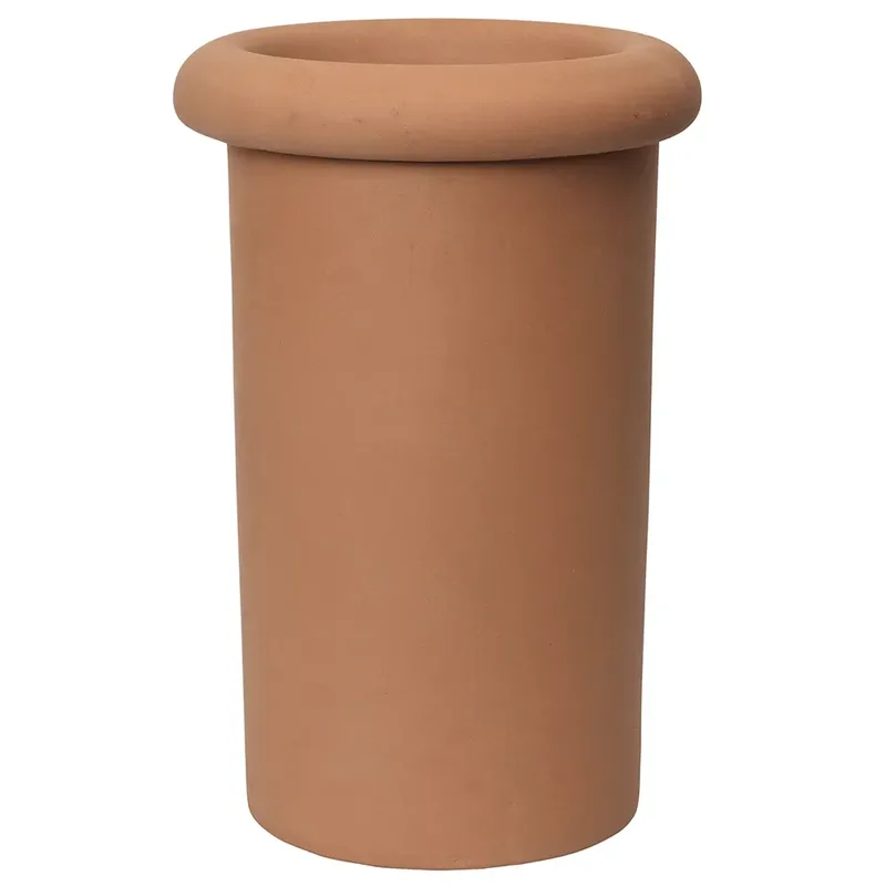 Rollo Übertopf H46 cm Terracotta von Ferm Living – Produktfoto