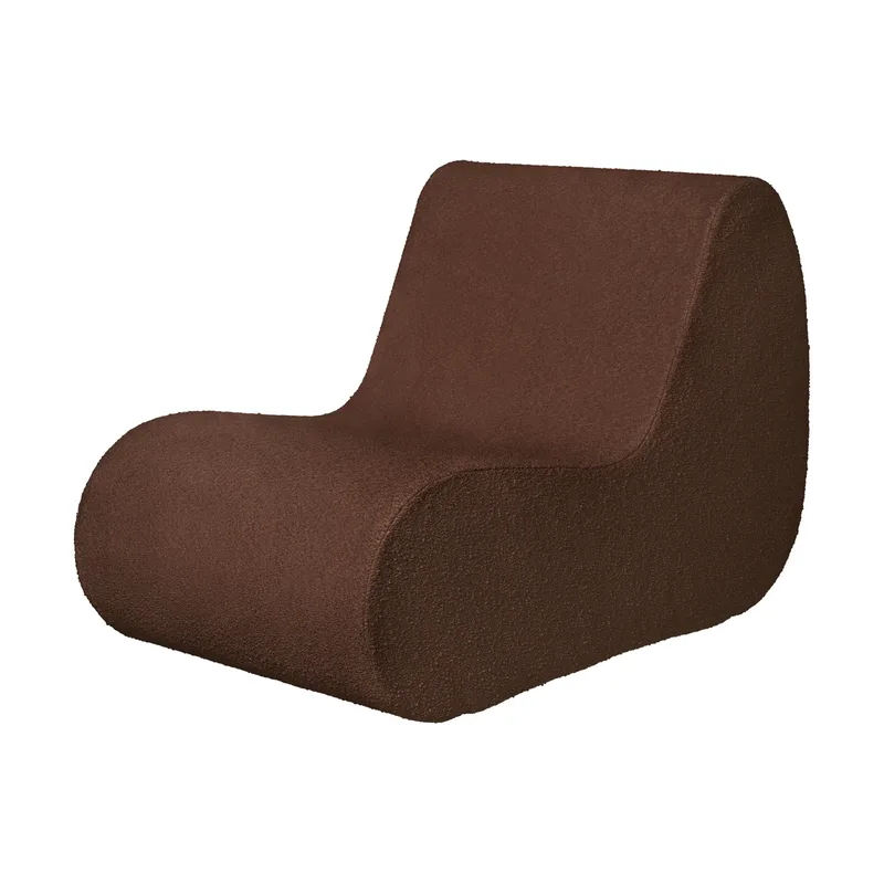 Rouli center module pure bouclé Modulsofa Chestnut brown von Ferm Living – Produktfoto