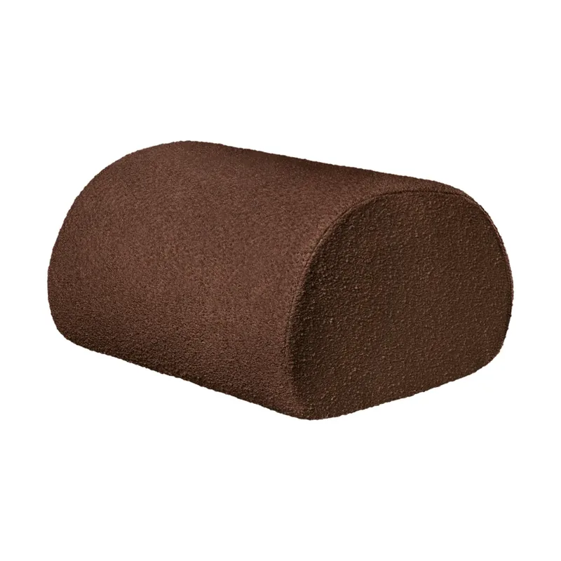 Rouli Pouf pure bouclé Chestnut brown von Ferm Living – Produktfoto