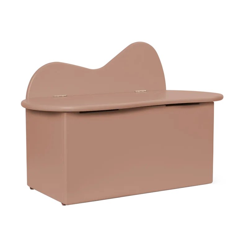 Slope Bank mit Verwahrung 75 x 38 x 51cm Rose by Ferm Living – product photo
