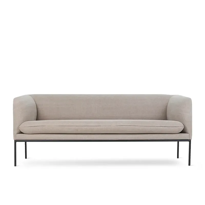 Sofa 3-Sitzer Turn Cotton Linen Natural von Ferm Living – Produktfoto