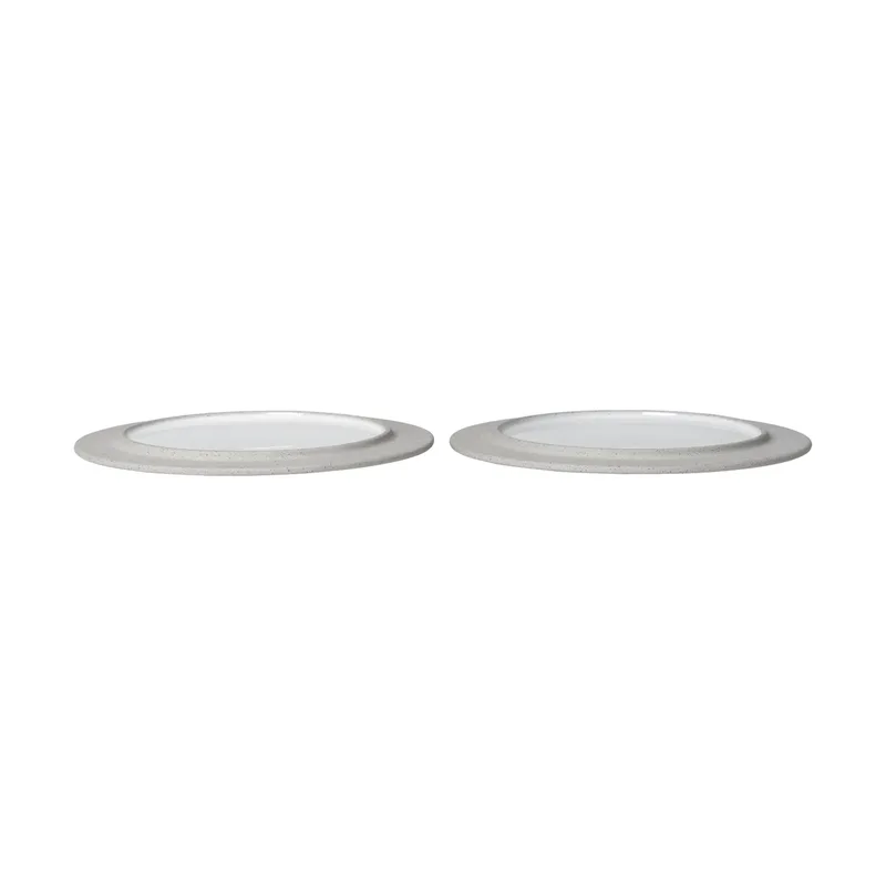Sonae Teller 2er Pack Grey-white, Ø22 cm by Ferm Living – product photo