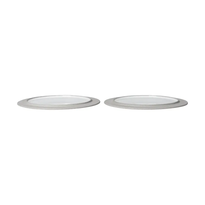Sonae Teller 2er Pack Grey-white, Ø25 cm by Ferm Living – product photo