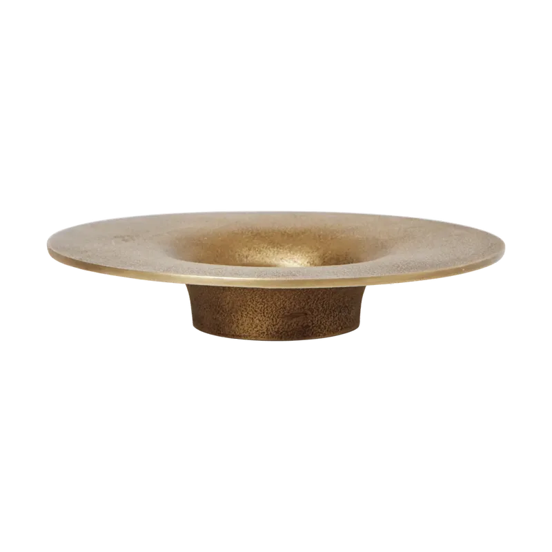 Soothe block Kerzenhalter Ø16 cm Messing-Finish by Ferm Living – product photo