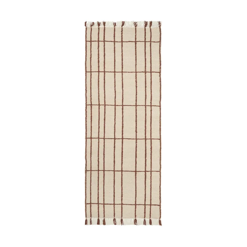 Späte Teppich Parchment-chestnut, 80x200 cm von Ferm Living – Produktfoto
