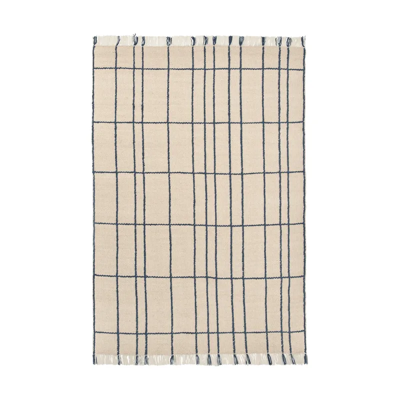 Späte Teppich Parchment-indigo, 170x240 cm von Ferm Living – Produktfoto