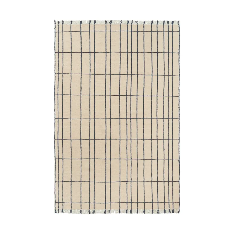 Späte Teppich Parchment-indigo, 200x300 cm by Ferm Living – product photo