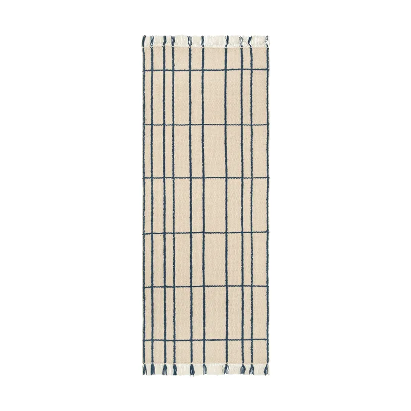 Späte Teppich Parchment-indigo, 80x200 cm by Ferm Living – product photo