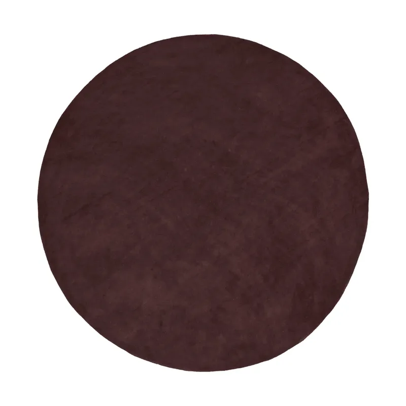 Stille getufteter Teppich runder Dunkles Pecan, Ø240 cm van Ferm Living – productfoto