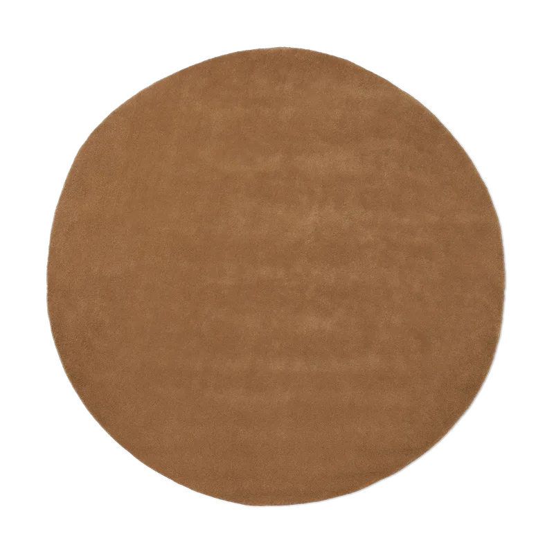 Stille getufteter Teppich runder Toffee, Ø240 cm van Ferm Living – productfoto