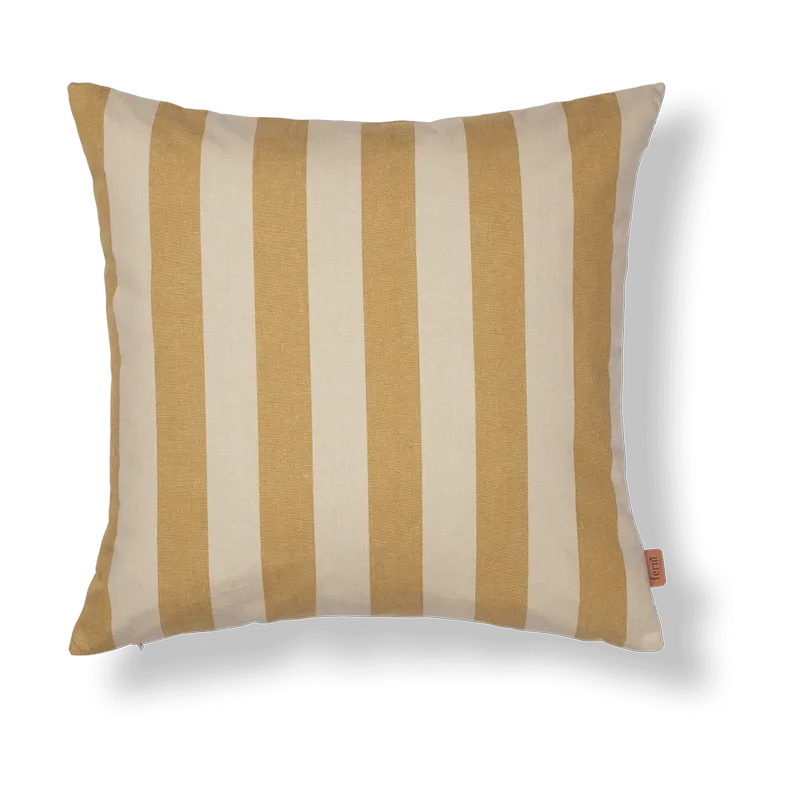 Strand outdoor Kissenbezug 50x50 cm Warm yellow-parchment fra Ferm Living – produktbillede