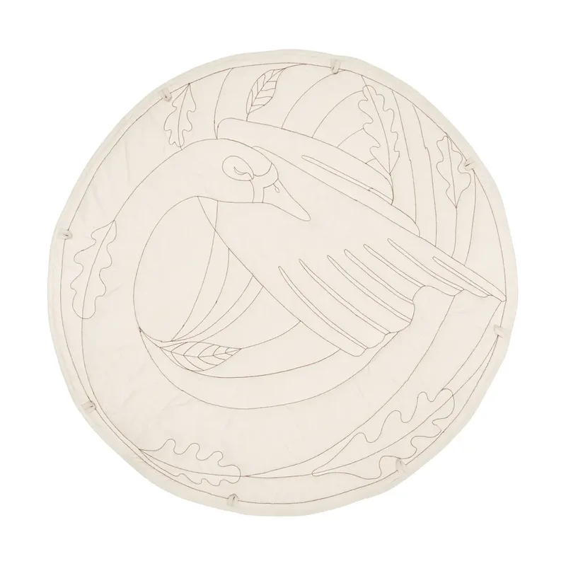 Swan Baby-Teppich Natur, Ø100 cm by Ferm Living – product photo