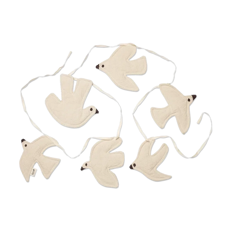 Swif bird Girlande 220 cm Undyed van Ferm Living – productfoto