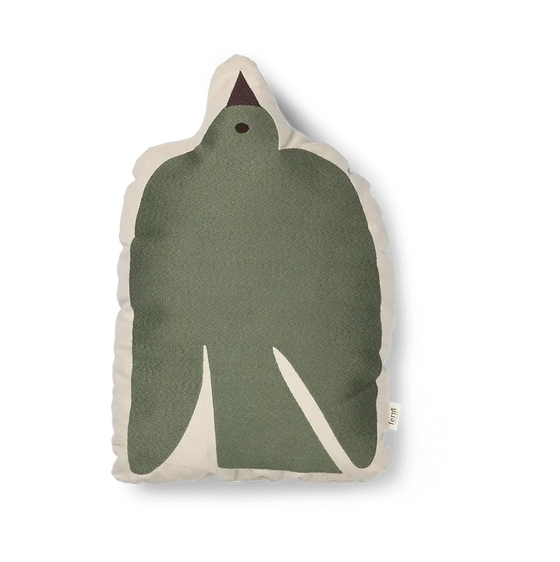 Swif bird Kissen 32,5x48 cm Avocado Green von Ferm Living – Produktfoto
