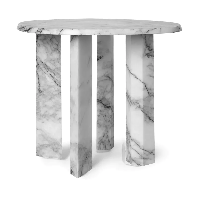 Taula Beistelltisch Ø54,4x45 cm White-charcoal by Ferm Living – product photo