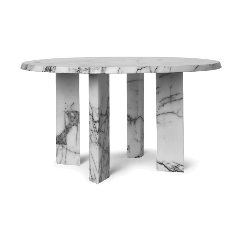 Taula Couchtisch Ø67x35 cm White-charcoal von Ferm Living – Produktfoto