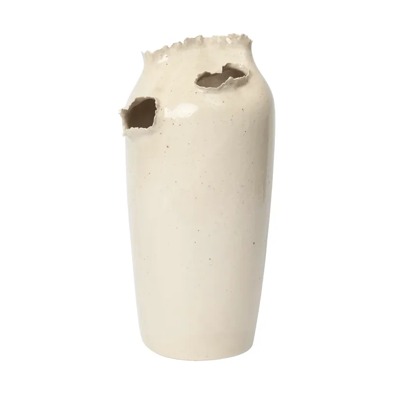 Tereo Vase Off white gesprenkelt, 27 cm fra Ferm Living – produktbillede