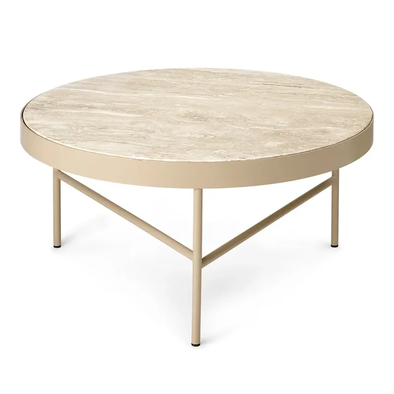 Travertine Couchtisch- Cashmere von Ferm Living – Produktfoto