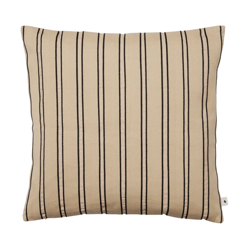 Twill-Kissenbezug 50x50 cm Cashmere-black fra Ferm Living – produktbillede
