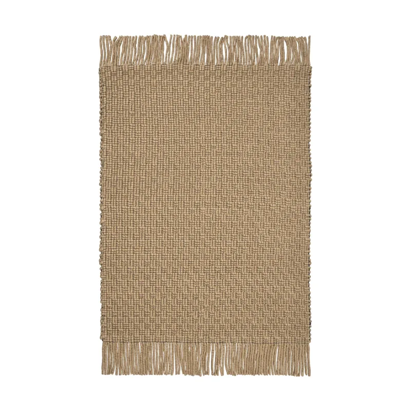 Udo Teppich Tan-Schwarz, 140x200 cm van Ferm Living – productfoto