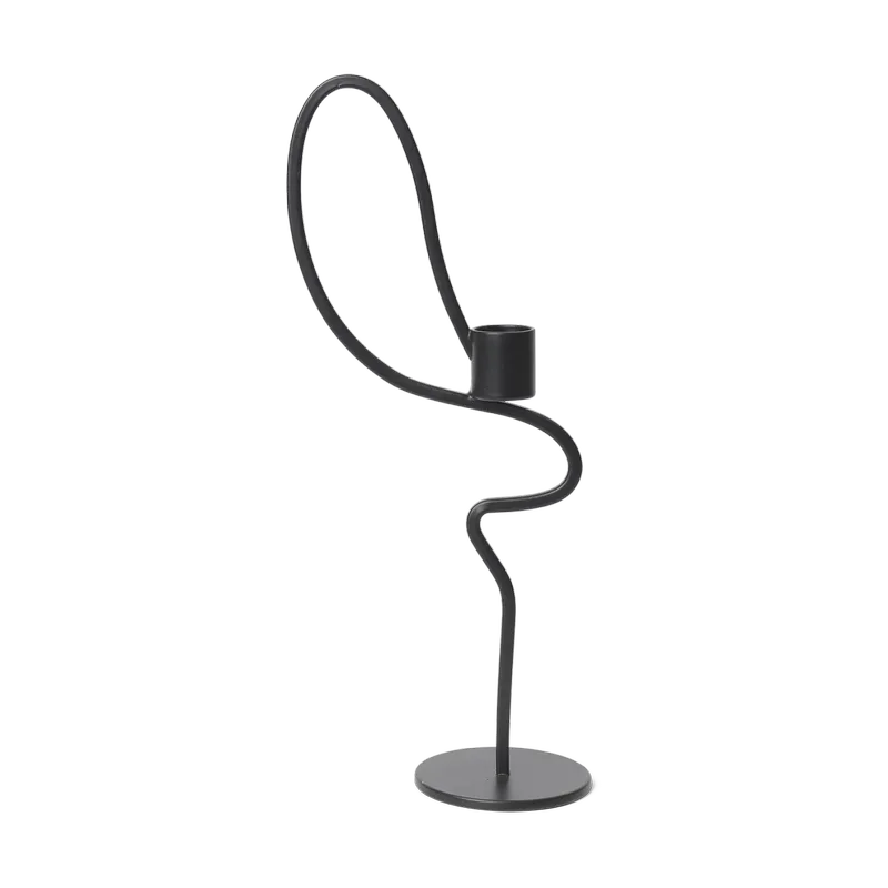 Valse Kerzenhalter high Black de Ferm Living – photo du produit