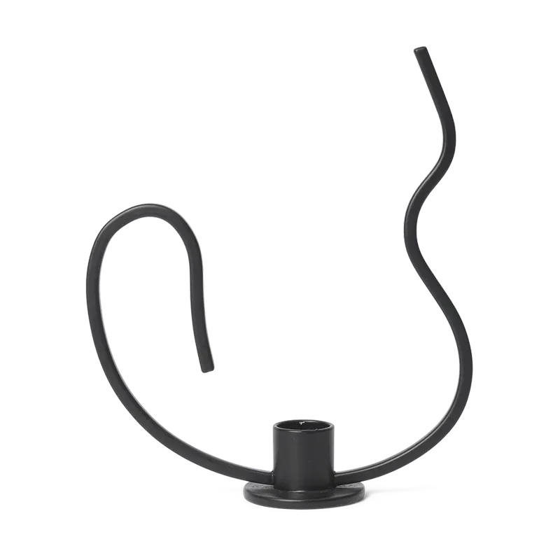 Valse Kerzenhalter low Black by Ferm Living – product photo
