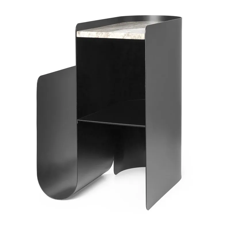 Vault Beistelltisch 40,2 x 33,4 x 50cm Black de Ferm Living – photo du produit