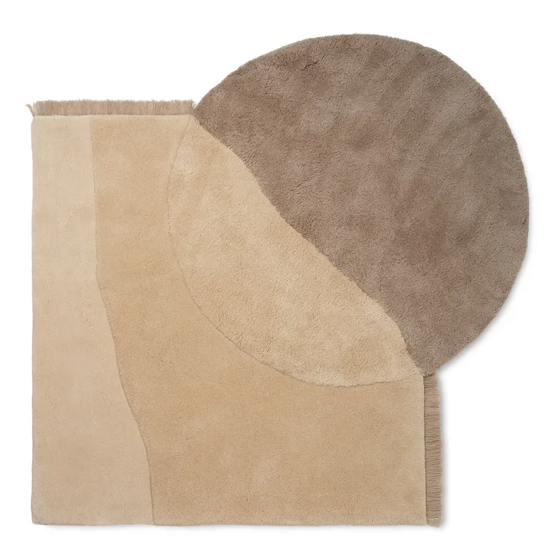 View Teppich 140 x 180cm Beige by Ferm Living – product photo