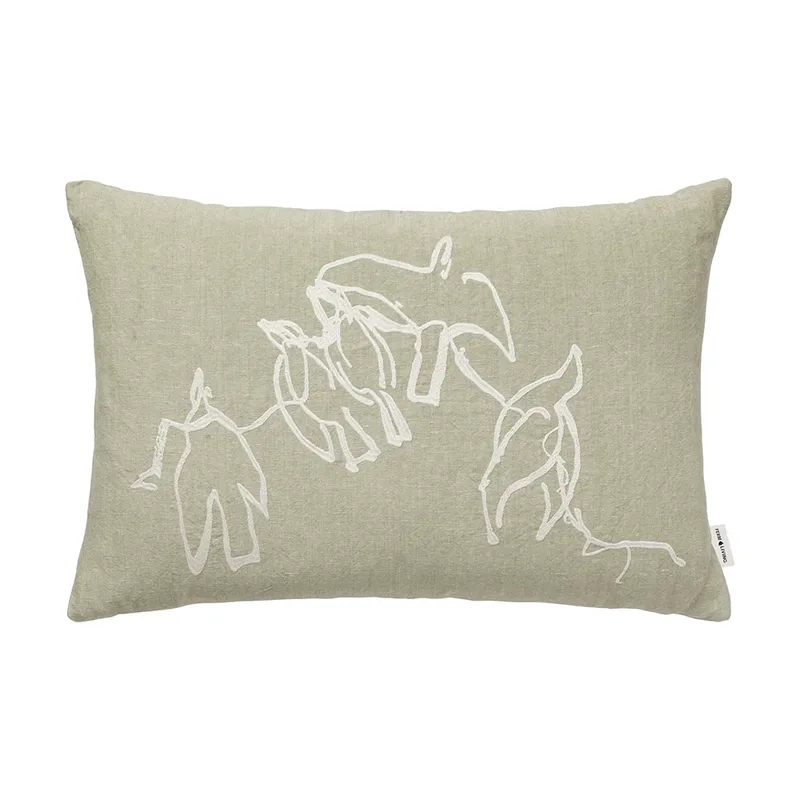 Vuelo Kissenbezug 40 x 60 cm - Elm Green von Ferm Living – Produktfoto