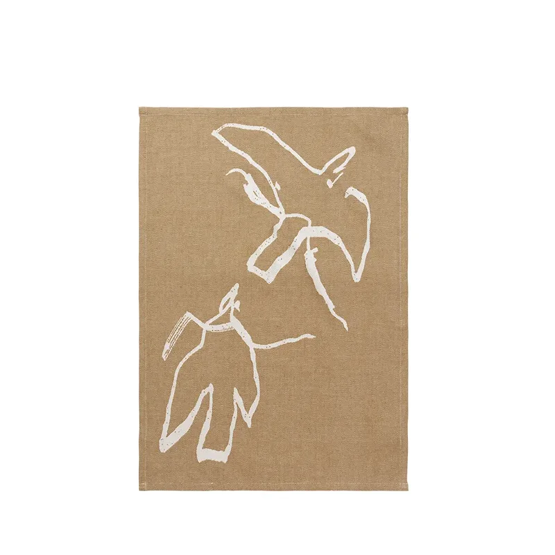 Vuelo Tea Towel - Sugar Kelp/Off-white von Ferm Living – Produktfoto