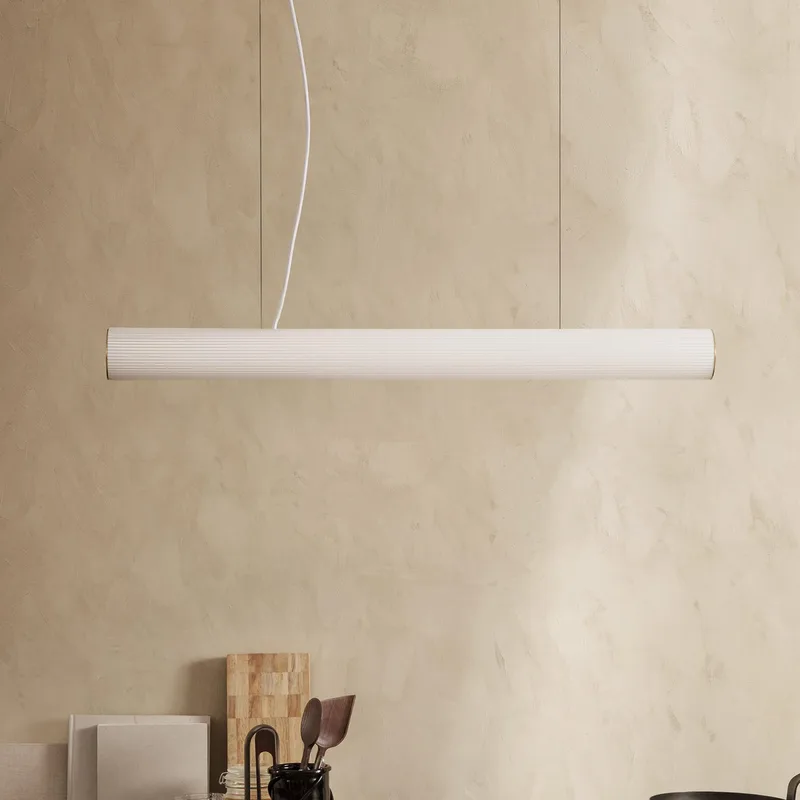 Vuelta Hanglamp 100 White/Brass by Ferm Living – product photo