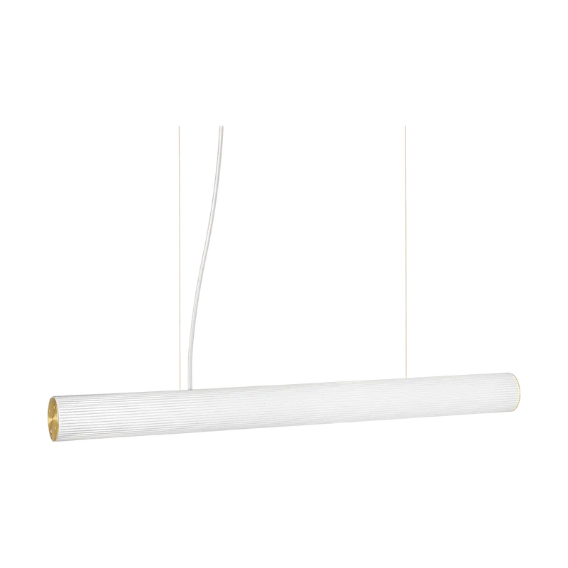 Vuelta Pendelleuchte II 100 White-brass från Ferm Living – produktbild